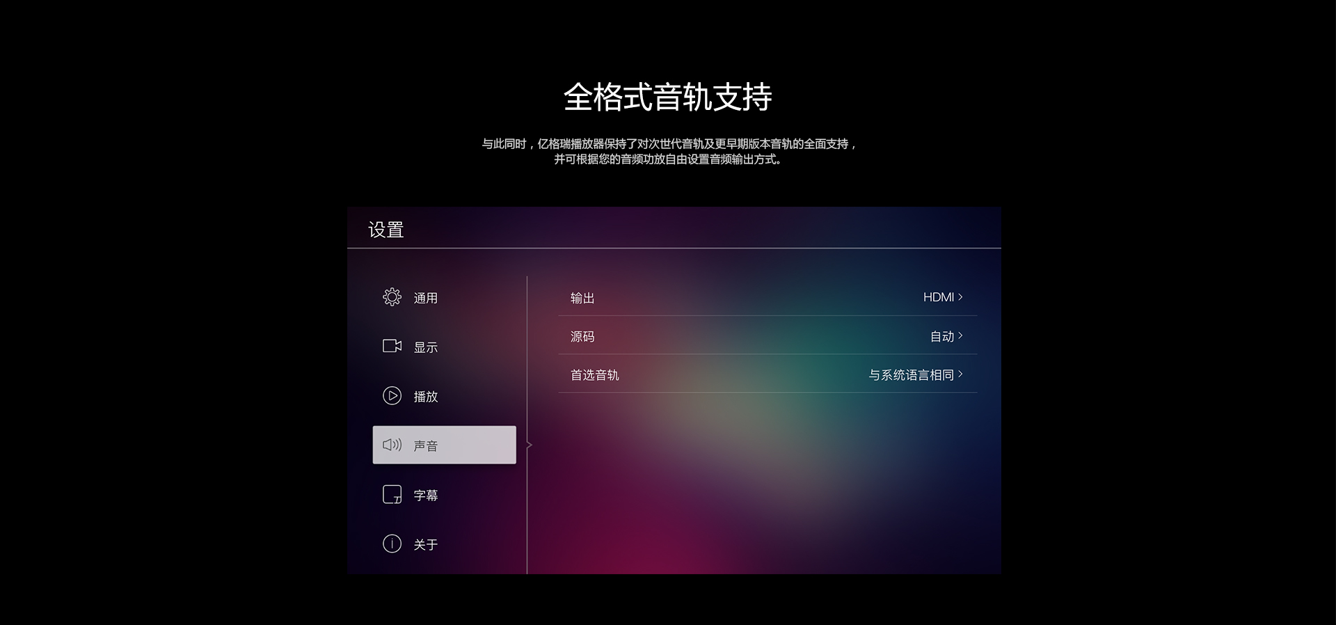 A5 4K蓝光硬盘播放机 A5 4K蓝光硬盘播放机