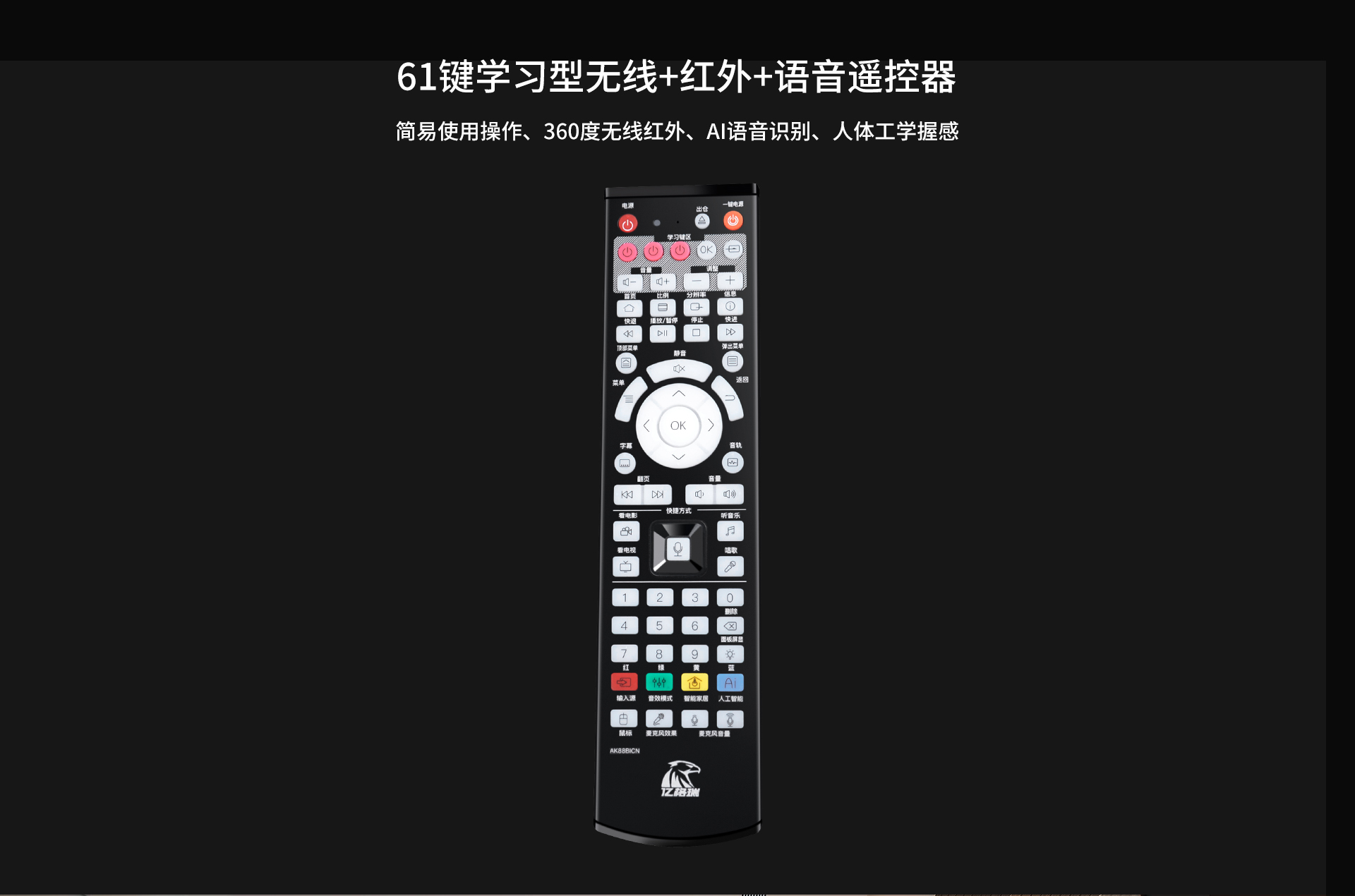 AK88 无线蓝牙遥控器